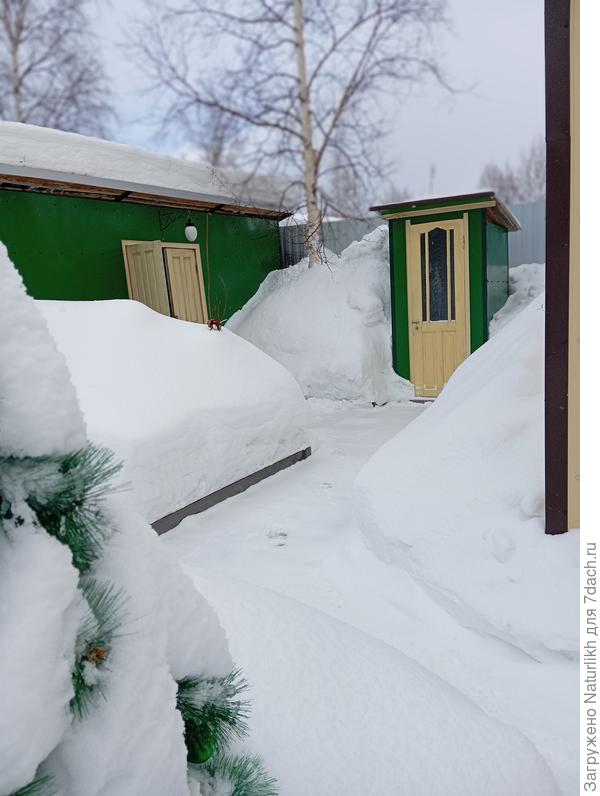 И я немного туалет осилила со стремянки.