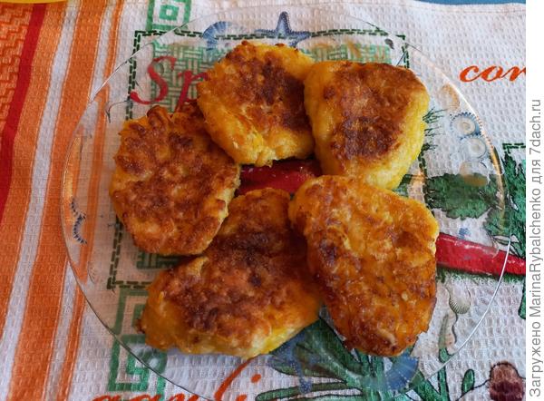 Оладьи из тыквы с сыром