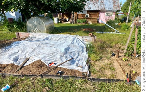 Бахча на наклонной грядке