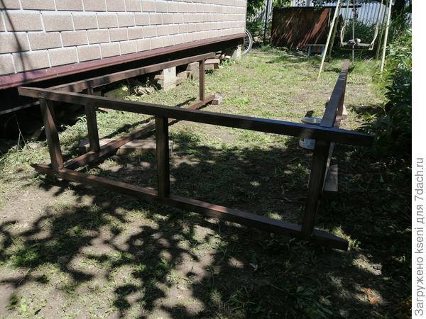 Покраска и просушка каркаса арки