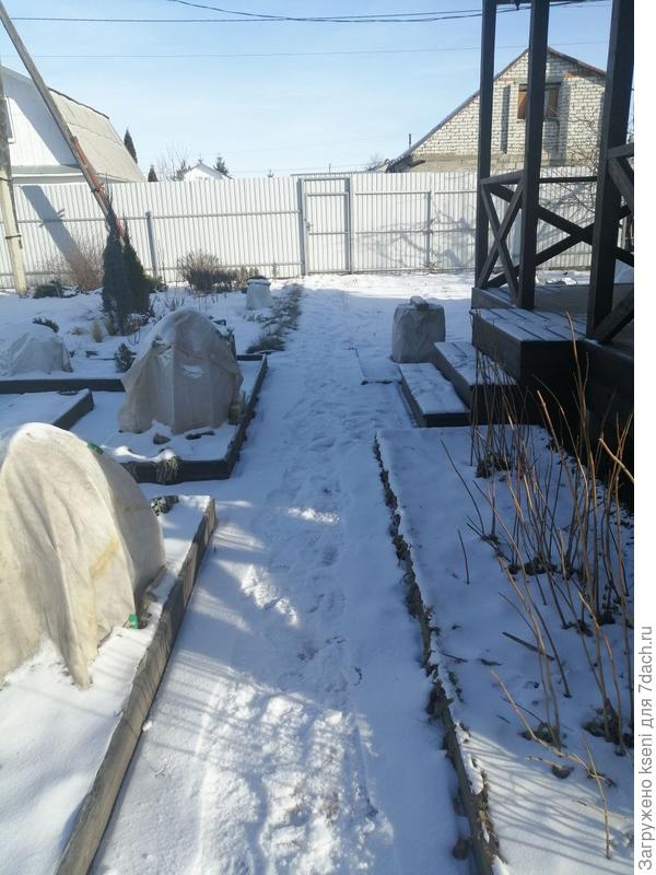 Снега всего несколько сантиметров.