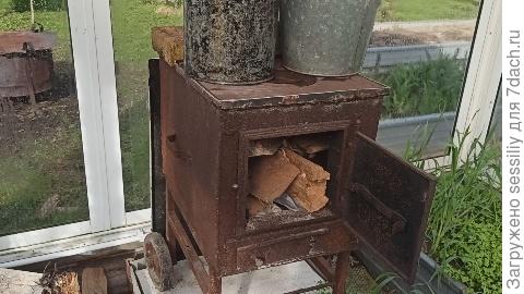 Печка весной