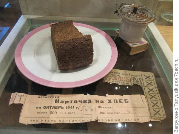 Норма блокадного хлеба на день.