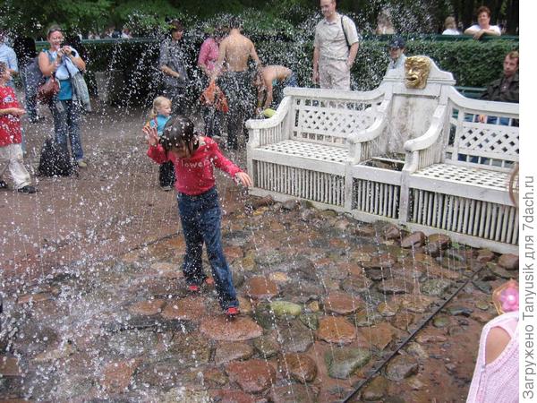 Фонтан Камешки в Петергофе.