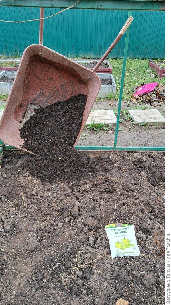 Замена почвы в парничке. В теплице всё происходит аналогично.