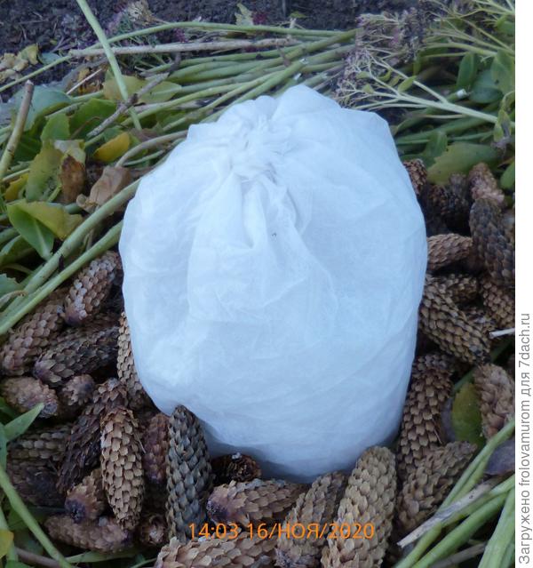 Результат укрытия спанбондом в 3 слоя