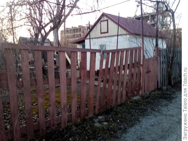 Это та самая дачка, которую я самой первой хотела купить. Чем дальше, тем меньше жалею, особенно с учётом столь депрессивного заднего плана. Крыша, кстати, новая совсем, в хорошие руки попала.