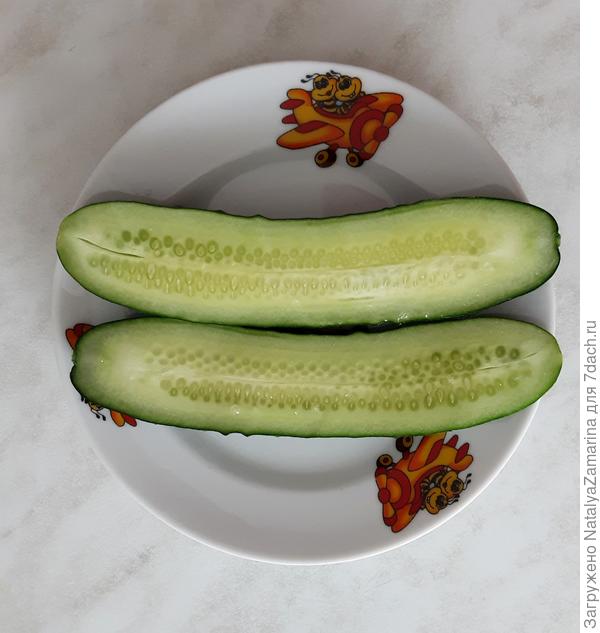 Огурчик на разрезе