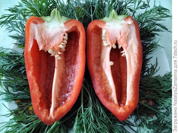 Перец в разрезе