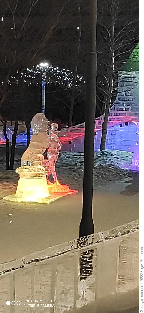 Удалось сфотографировать через забор))