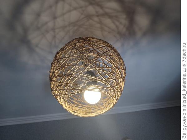 Изготовление светильников из ниток в домашних условиях