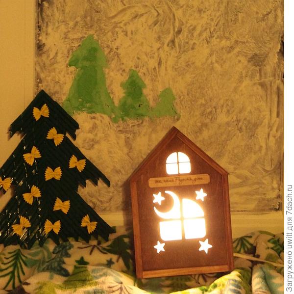 Ёлки ещё не высохли, а уже красиво)