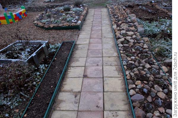 Все бордюрные грядки превратились в клумбы