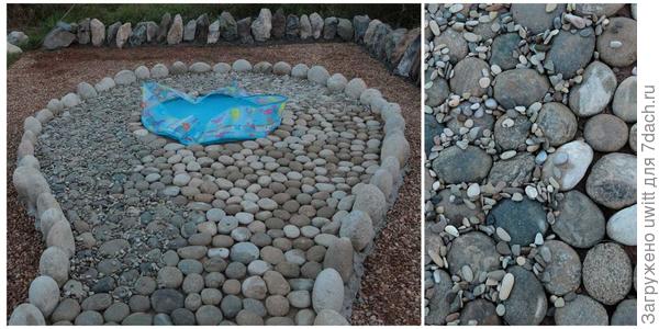 Часть озера с пляжем почти готова