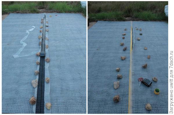 Состыковка защитно-дренажной мембраны PLANTER Geo в монолитную конструкцию