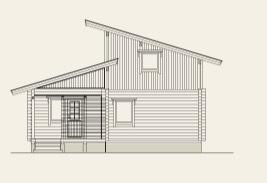 вот хочется такое только над пристроем каркасника балкон