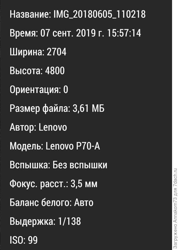 Дата фотографии