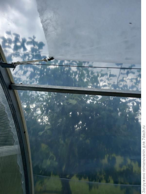 Соединила веревочкой и натянула.