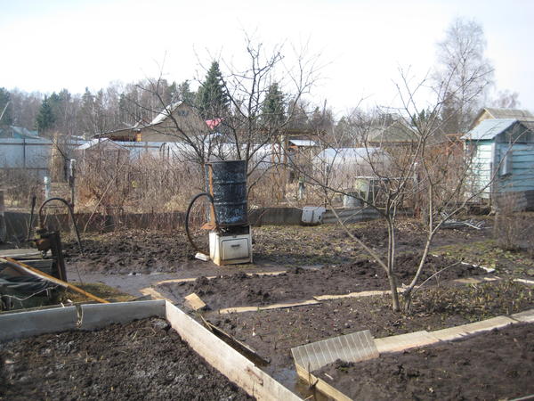 Огород ранней весной 2010 г.