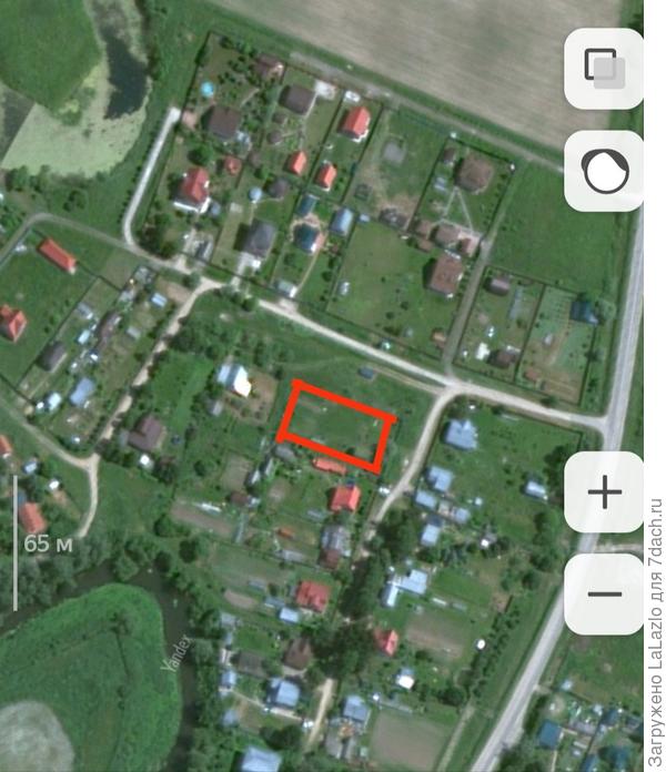 Красный квадрат это мой участок