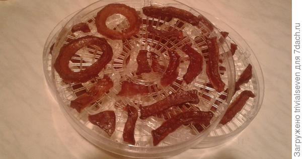 Цукаты после сушки