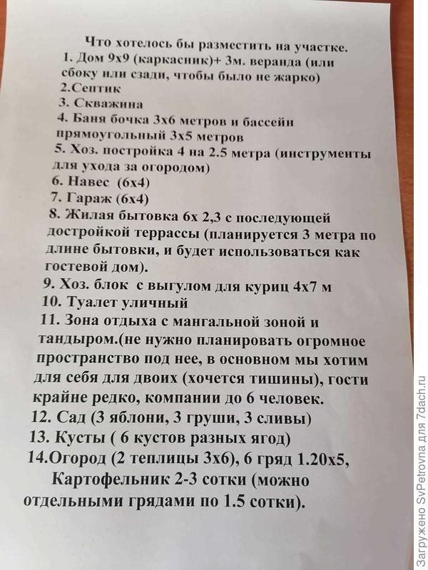 Что хотелось бы - подробно