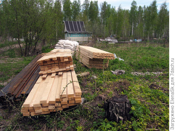 Будущий забор...