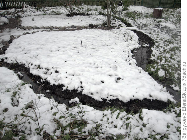 Выпал снег - забора нет...