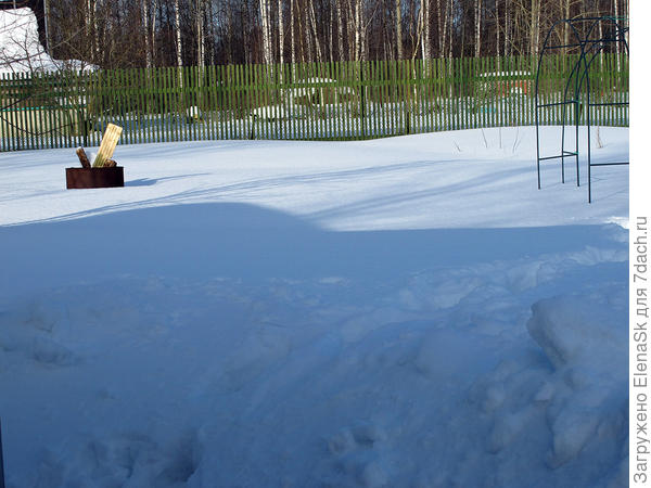 Бочка для сжигания одиноко торчит...