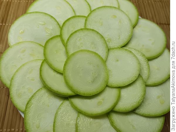 Порезала на вкусные жареные кабачки