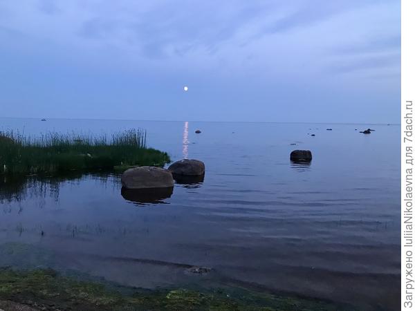 55 минут до начала июля. Лунная дорожка🙂