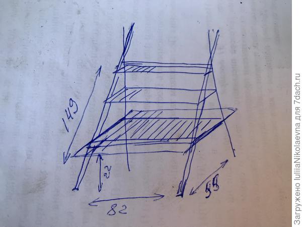 Вот сейчас попробовала нарисовать чертёж уже постфактум. Ну, как-то так. Моя учительница черчения рыдала бы от восторга в голос 🤪