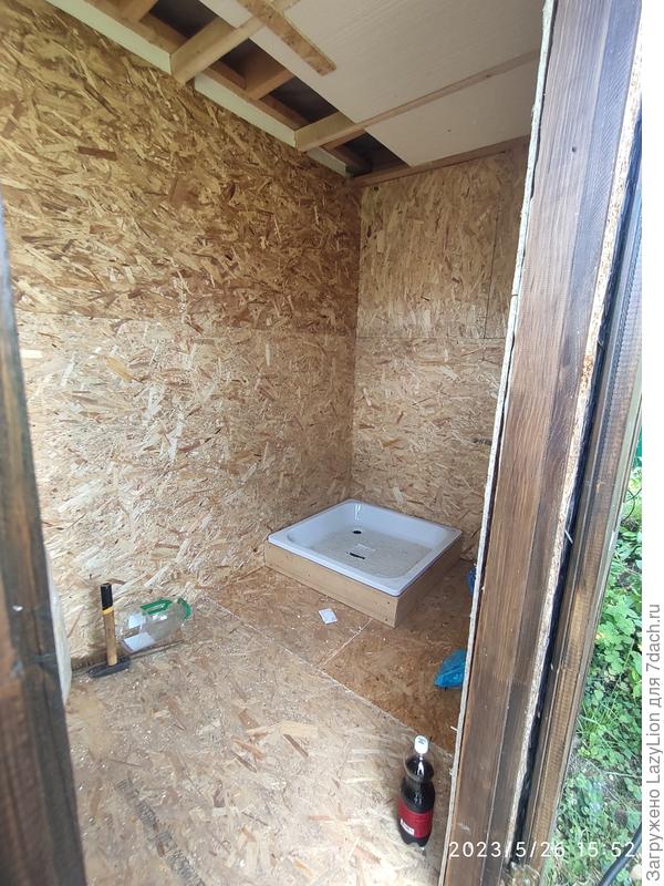 собран короб для душевого поддона