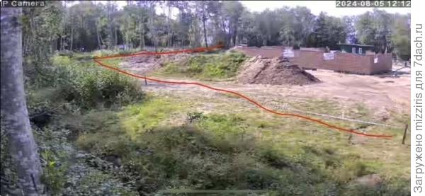 левая часть участка