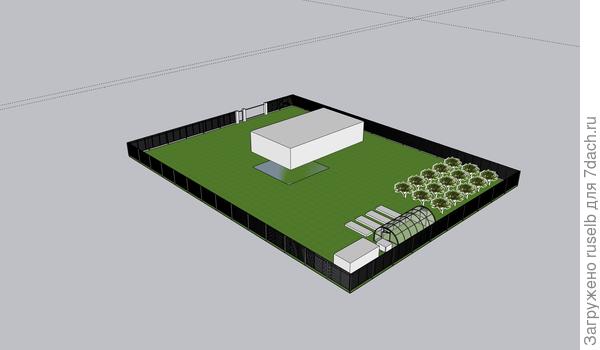 План участка 30x40