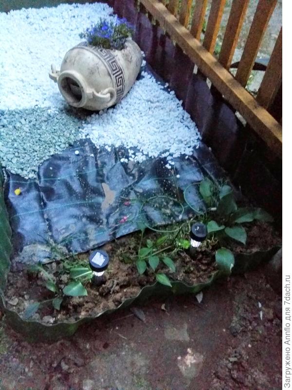 Процесс создания клумбы