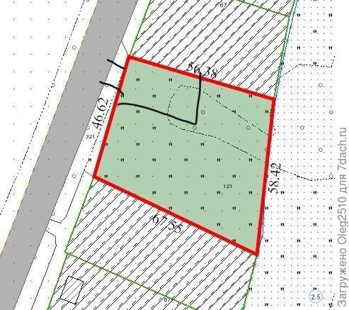 Место где планируется въезд на территорию и парковка