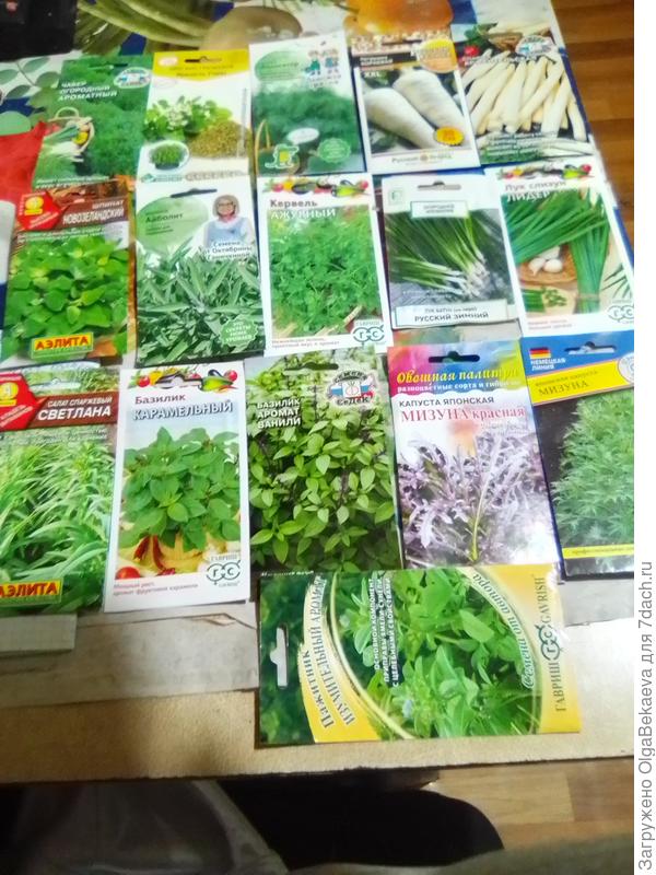 Семена зелень