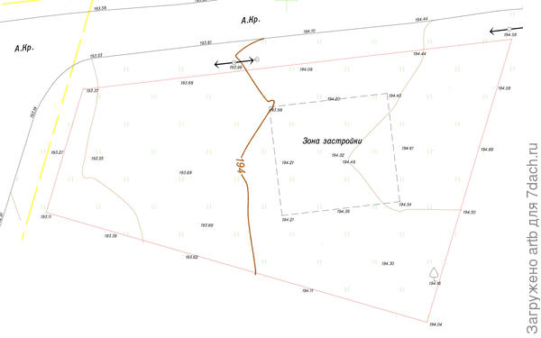 Топология участка.