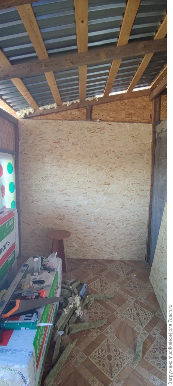 Первая утепленная стена