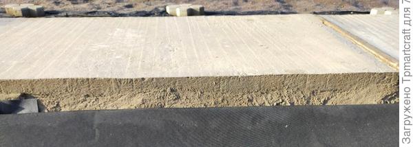 Бетонная дорожка - стяжка, как плавающая подушка на грунте