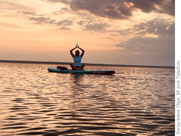 закат на сап-борде