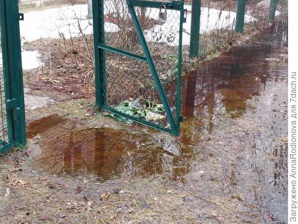 Весна и затопило почву