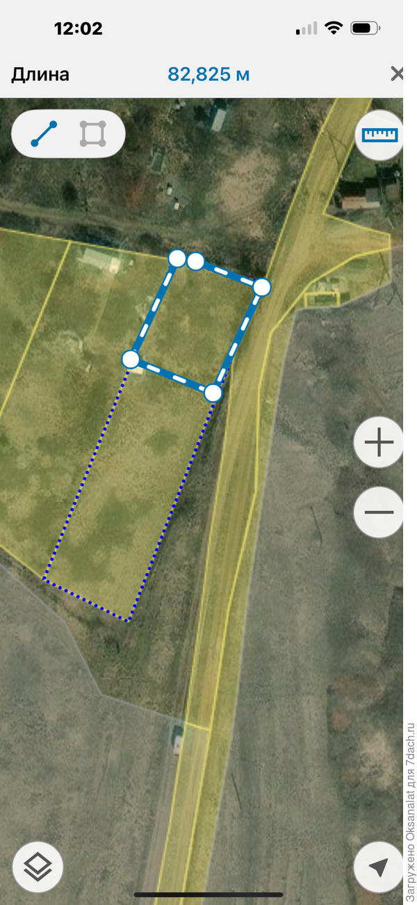 На этой части посажен сад