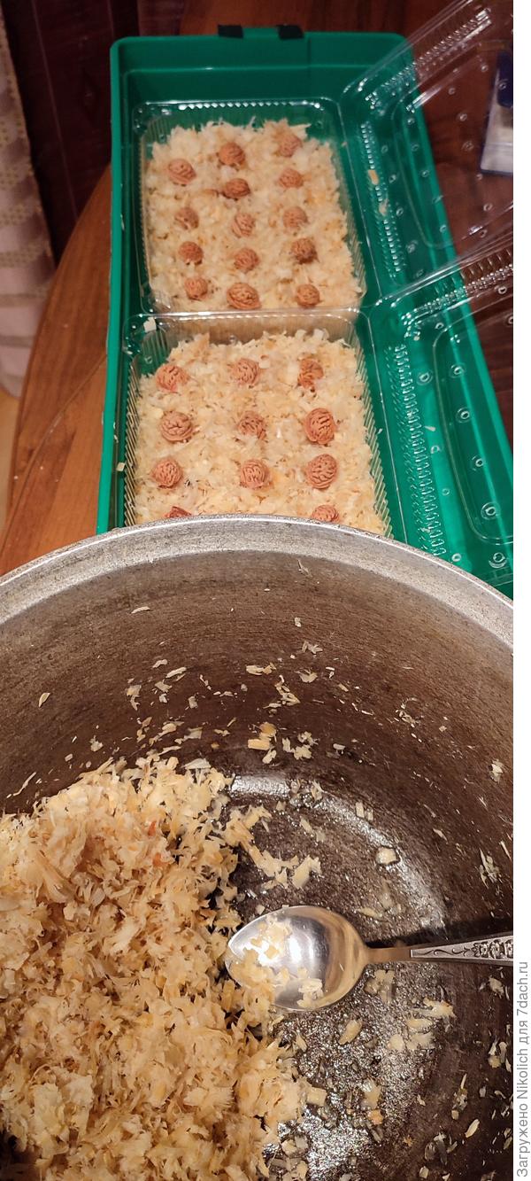 Запаривание и раскладывание