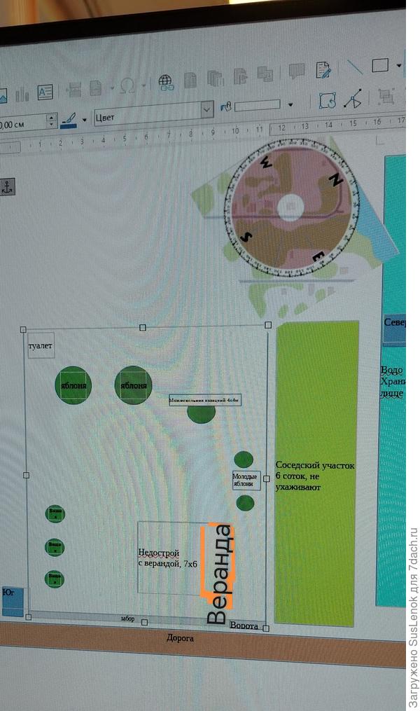 Веранда на схеме