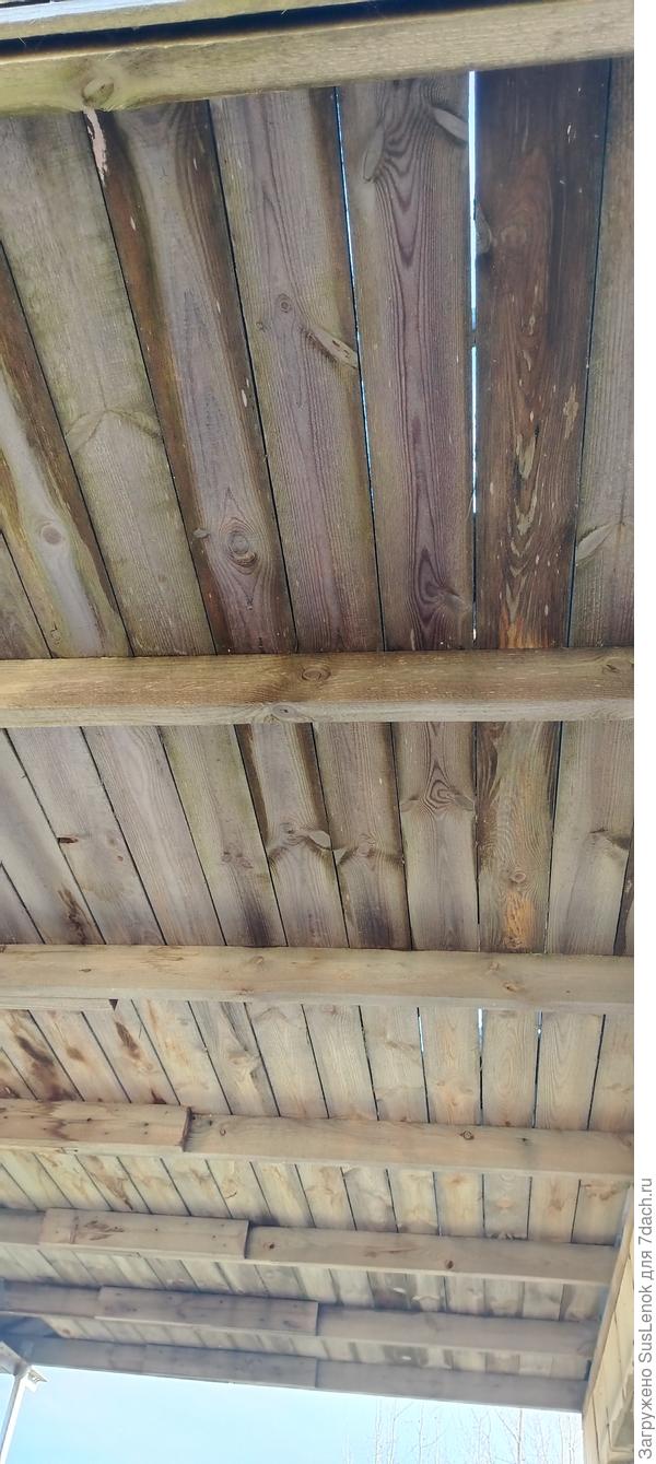 Потолок на веранде(пол мансарды)