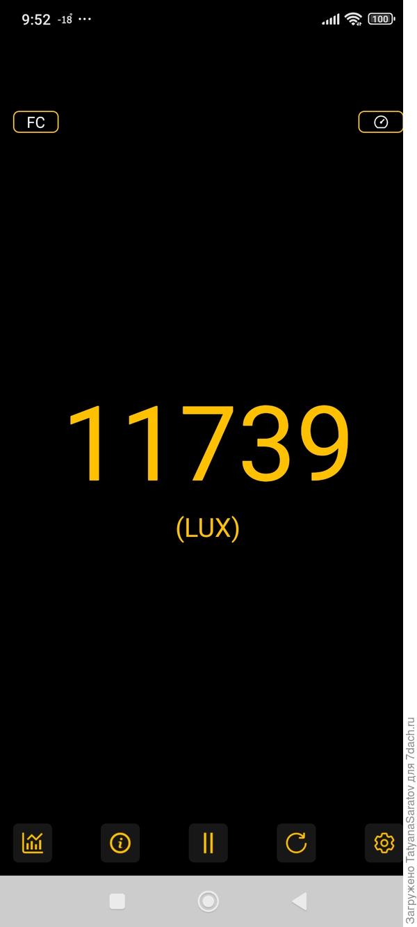 Скрин люксметра