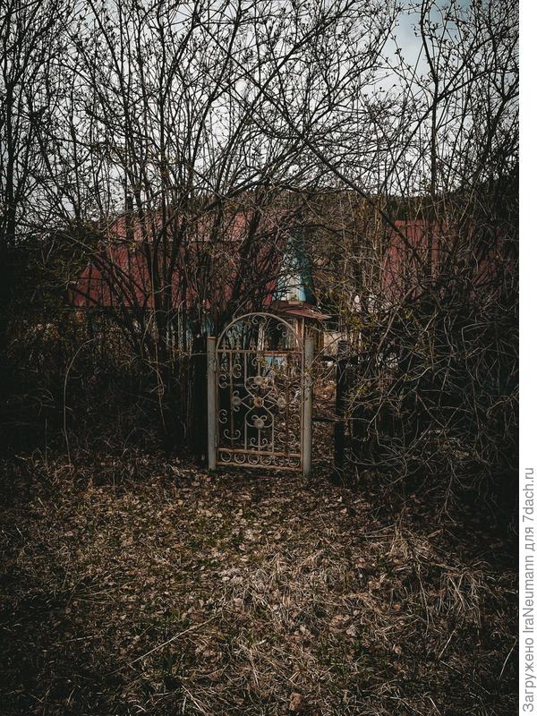 калитка на одну из дач, которая мне приглянулась...