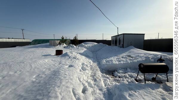 Вид на заднюю часть участка на данный момент